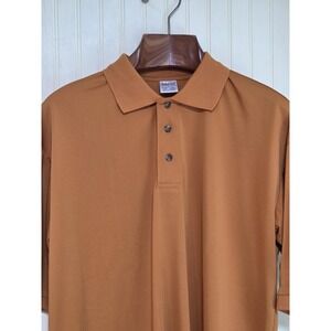 Publix Polo Shirt Mens Large Brown Short Sleeve Uniform Employee Embroidered